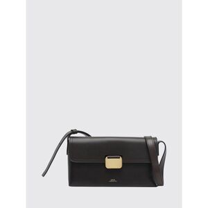 A.P.C. Women Simone Small Calf Leather A.P.C. Crossbody Bag With Flap